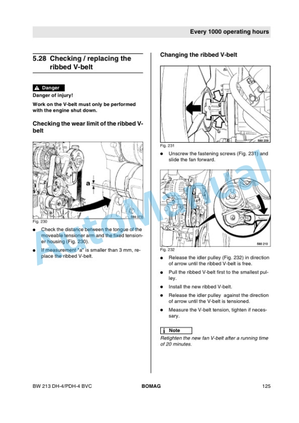 Bomag BW 213 DH-4 to BVC With Attachment Plate Single Drum Roller Operating and Maintenance Instructions 00804461 4 Bomag BW 213 DH-4 to BVC With Attachment Plate Single Drum Roller Operating and Maintenance Instructions 00804461 - Image 4