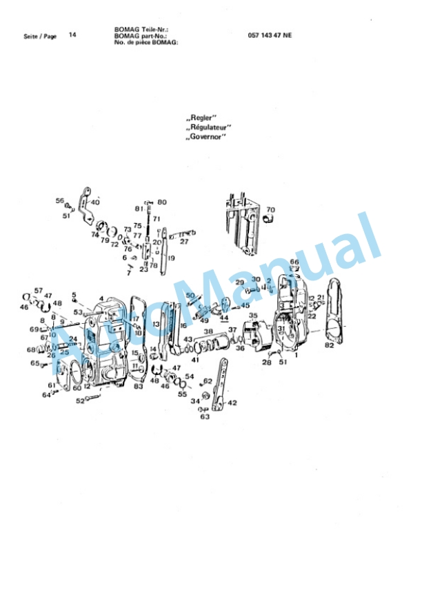 Bomag BW 213 Single Drum Wheel Drive Vibratory Roller Spare Parts Catalogue 00812214 2 Bomag BW 213 Single Drum Wheel Drive Vibratory Roller Spare Parts Catalogue 00812214-2