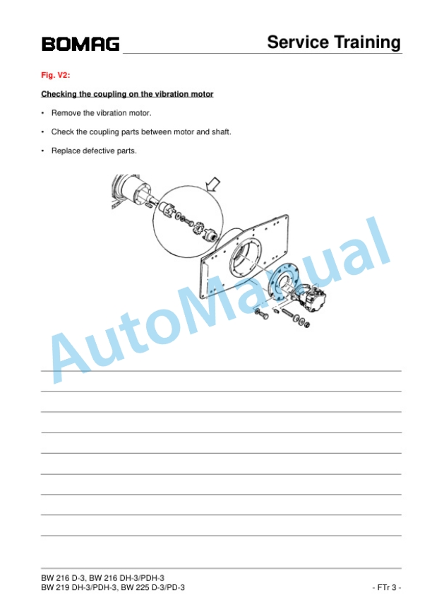 Bomag BW 216 D-3 to BW 225 PD-3 Single Drum Rollers Training Manual 00809829 3 Bomag BW 216 D-3 to BW 225 PD-3 Single Drum Rollers Training Manual 00809829 - Image 3