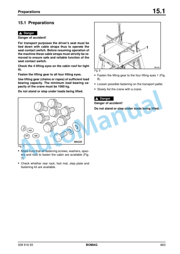 Alternative view of Bomag BW 219 DH-4, BW 219 PDH-4, BW 226 DH-4, BW 226 PDH-4 Single Drum Roller Service Manual 00891693
