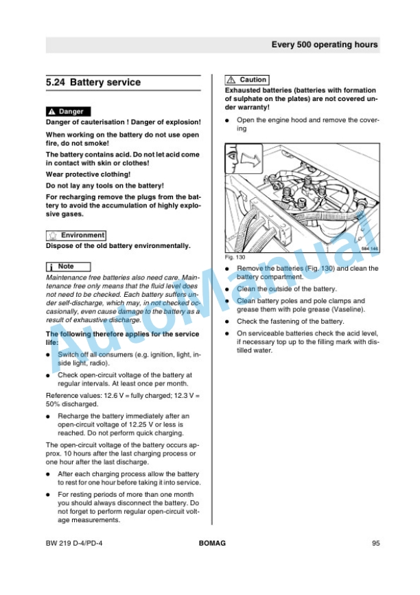 Bomag BW 219 DH-4, BW 219 PDH-4 Single Drum Roller Operating and Maintenance Instructions 00806281 3 Bomag BW 219 DH-4, BW 219 PDH-4 Single Drum Roller Operating and Maintenance Instructions 00806281-3