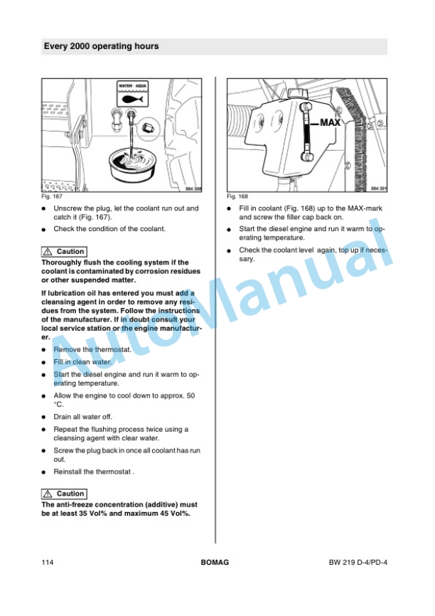 Bomag BW 219 DH-4, BW 219 PDH-4 Single Drum Roller Operating and Maintenance Instructions 00806281 5 Bomag BW 219 DH-4, BW 219 PDH-4 Single Drum Roller Operating and Maintenance Instructions 00806281-5