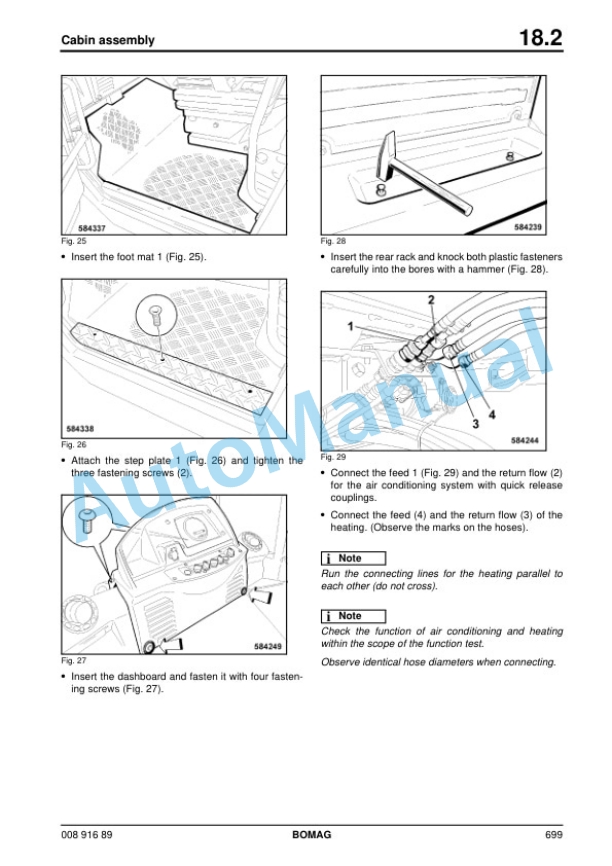 Alternative view of Bomag BW 226 DH-4 BVC Single Drum Roller Service Manual 00891689