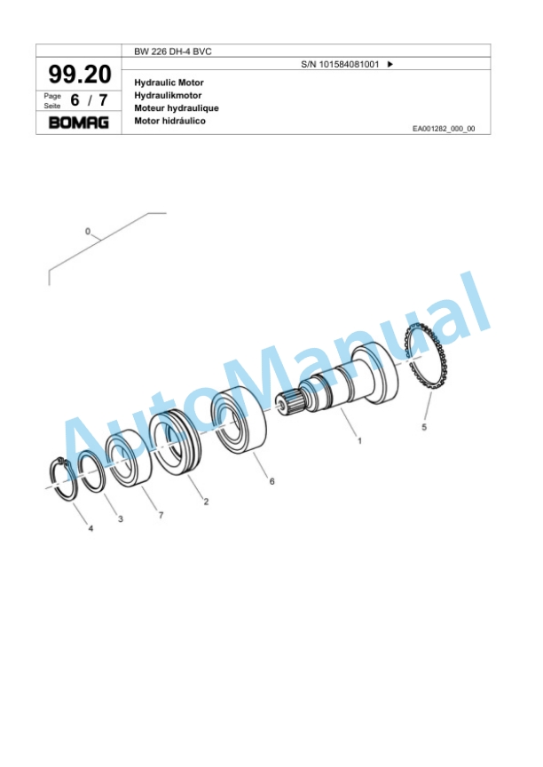 Bomag BW 226 DH-4 BVC Single Drum Wheel Drive Vibratory Roller Spare Parts Catalogue 00818865 3 Bomag BW 226 DH-4 BVC Single Drum Wheel Drive Vibratory Roller Spare Parts Catalogue 00818865-3