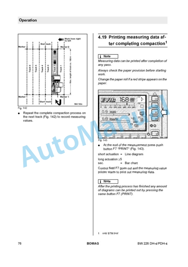 Alternative view of Bomag BW 226 DH-4, BW 226 PDH-4 Single Drum Roller Operating and Maintenance Instructions 00804041