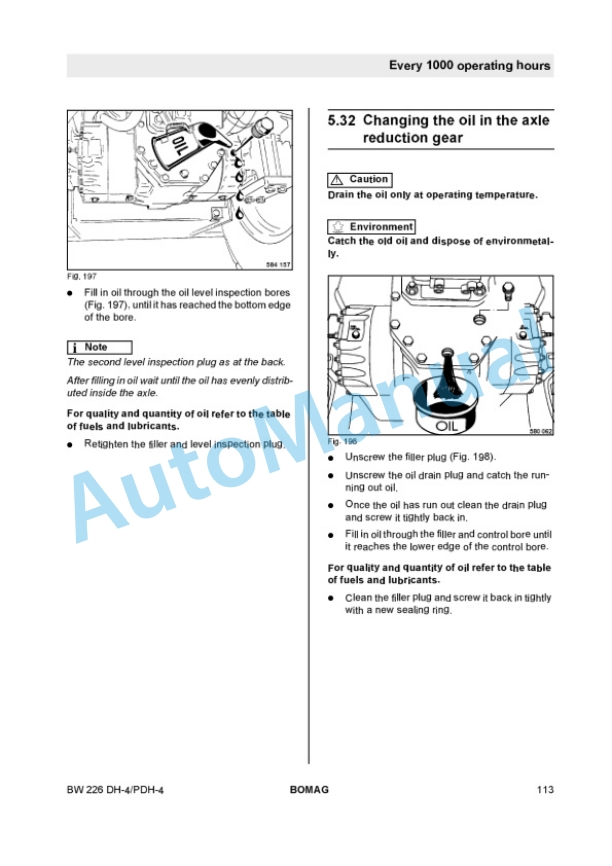 Bomag BW 226 DH-4, BW 226 PDH-4 Single Drum Roller Operating and Maintenance Instructions 00804041 4 Bomag BW 226 DH-4, BW 226 PDH-4 Single Drum Roller Operating and Maintenance Instructions 00804041 - Image 4