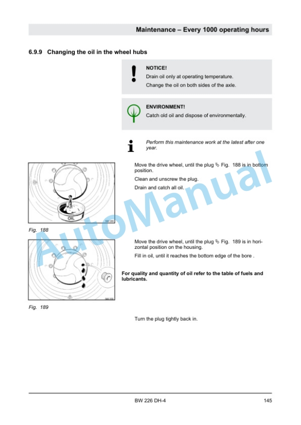 Bomag BW 226 DH-4 Single Drum Roller Operating and Maintenance Instructions 00804041 4 Bomag BW 226 DH-4 Single Drum Roller Operating and Maintenance Instructions 00804041 - Image 4