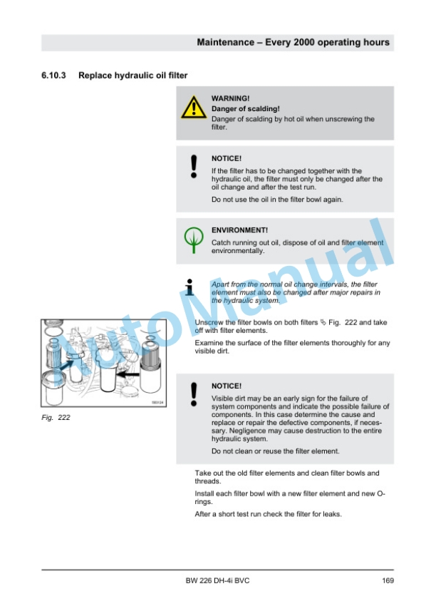 Bomag BW 226 DH-4i BVC Single Drum Roller Operating and Maintenance Instructions 00807641 5 Bomag BW 226 DH-4i BVC Single Drum Roller Operating and Maintenance Instructions 00807641 - Image 5