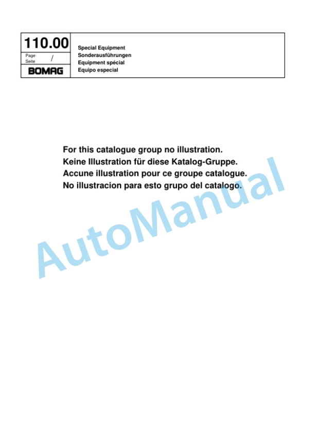 Bomag BW 226 PDH-4 Single Drum Wheel Drive Vibratory Roller Spare Parts Catalogue 00817811 4 Bomag BW 226 PDH-4 Single Drum Wheel Drive Vibratory Roller Spare Parts Catalogue 00817811-4