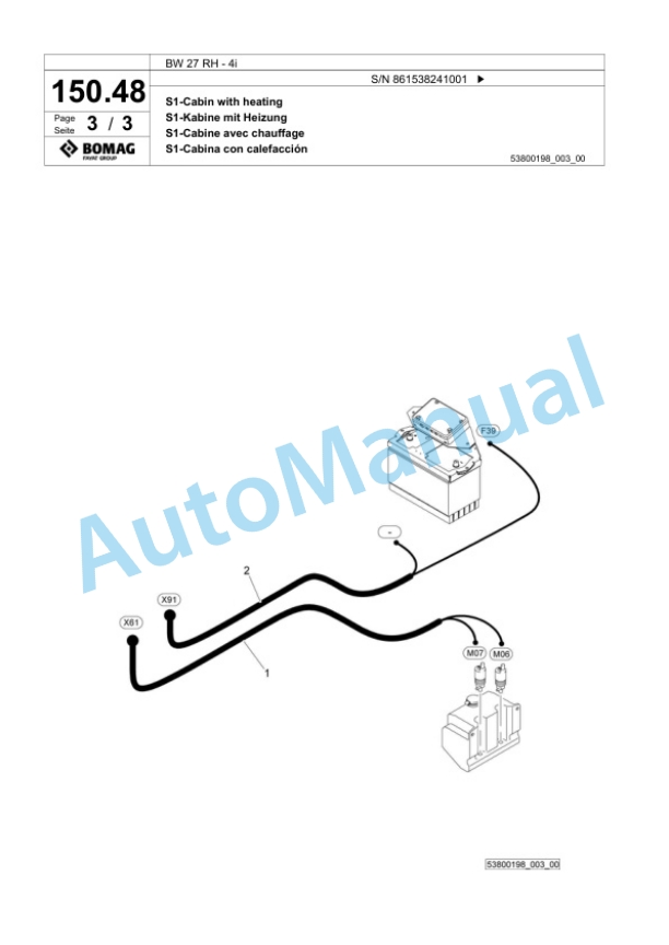 Bomag BW 27 RH-4i Pneumatic Tyred Roller Spare Parts Catalogue 00824705 5 Bomag BW 27 RH-4i Pneumatic Tyred Roller Spare Parts Catalogue 00824705-5