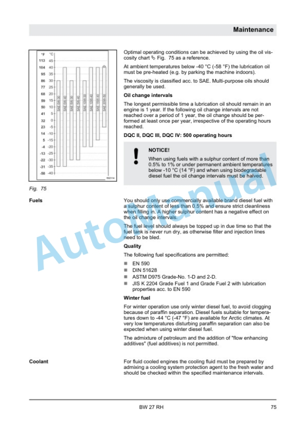 Alternative view of Bomag BW 27 RH Rubber Tire Roller Operating and Maintenance Instructions 00804841