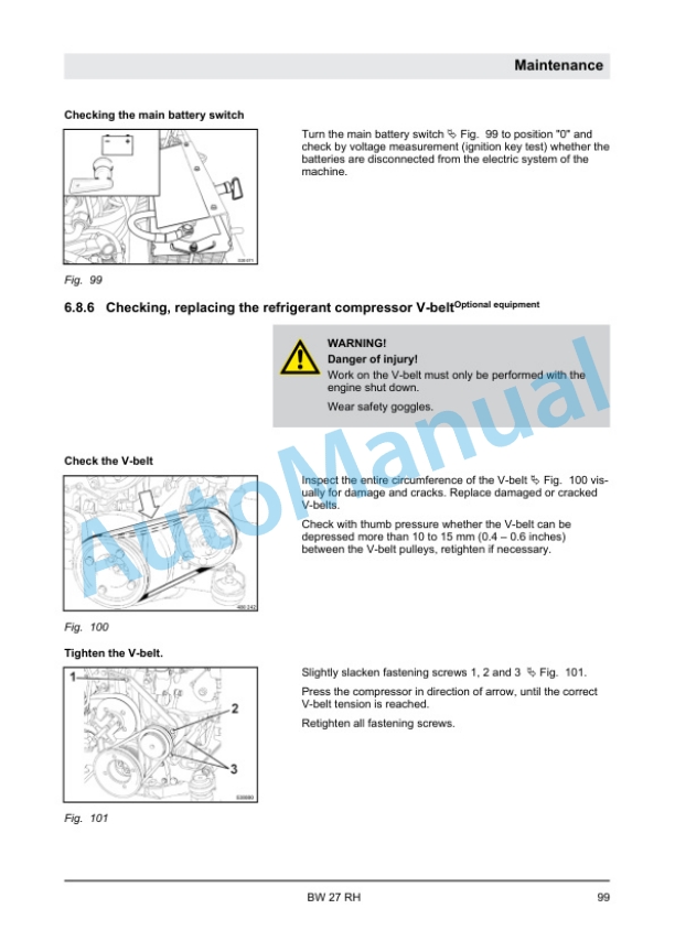 Bomag BW 27 RH Rubber Tire Roller Operating and Maintenance Instructions 00804841 3 Bomag BW 27 RH Rubber Tire Roller Operating and Maintenance Instructions 00804841 - Image 3