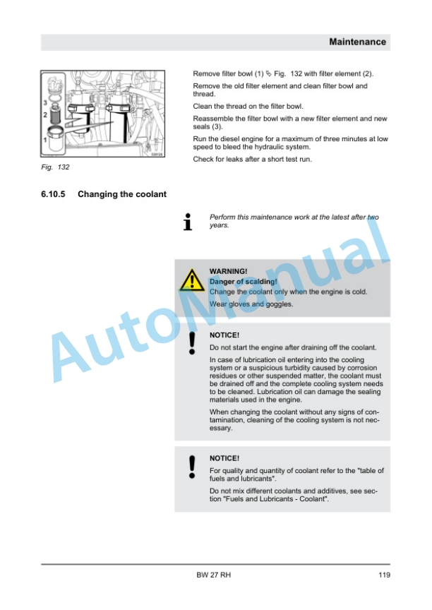 Bomag BW 27 RH Rubber Tire Roller Operating and Maintenance Instructions 00804841 5 Bomag BW 27 RH Rubber Tire Roller Operating and Maintenance Instructions 00804841 - Image 5