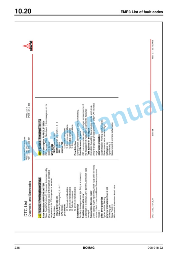 Alternative view of Bomag BW 27 RH Rubber Tire Roller Service Training 00891822