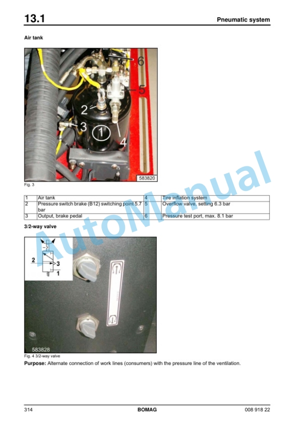 Bomag BW 27 RH Rubber Tire Roller Service Training 00891822 3 Bomag BW 27 RH Rubber Tire Roller Service Training 00891822 - Image 3