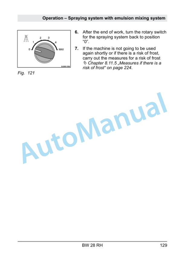 Alternative view of Bomag BW 28 RH Pneumatic Tyred Roller Operating and Maintenance Instructions 00820205