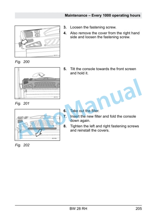 Bomag BW 28 RH Pneumatic Tyred Roller Operating and Maintenance Instructions 00820205 5 Bomag BW 28 RH Pneumatic Tyred Roller Operating and Maintenance Instructions 00820205 - Image 5