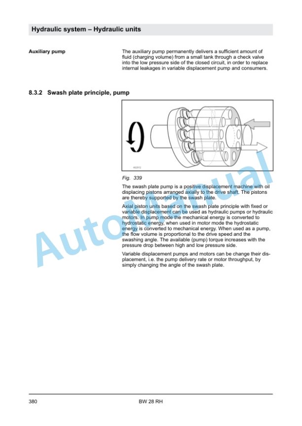 Alternative view of Bomag BW 28 RH Pneumatic Tyred Roller Service Manual 00840180