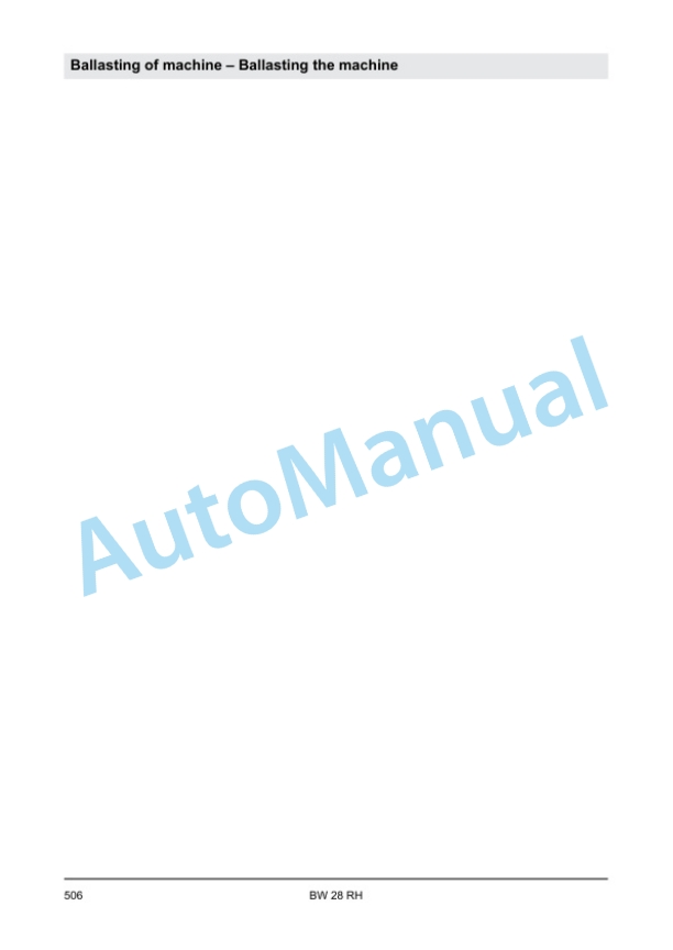 Bomag BW 28 RH Pneumatic Tyred Roller Service Manual 00840180 3 Bomag BW 28 RH Pneumatic Tyred Roller Service Manual 00840180 - Image 3