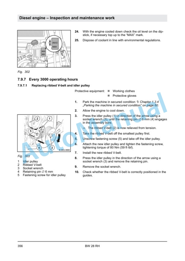 Alternative view of Bomag BW 28 RH Pneumatic Tyred Roller Service Manual 00840182