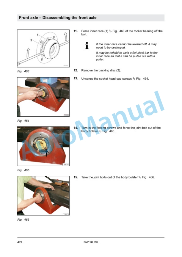 Bomag BW 28 RH Pneumatic Tyred Roller Service Manual 00840182 3 Bomag BW 28 RH Pneumatic Tyred Roller Service Manual 00840182 - Image 3