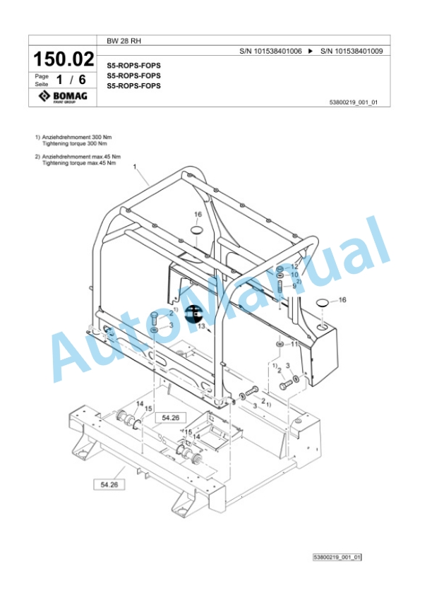 Bomag BW 28 RH Pneumatic Tyred Roller Spare Parts Catalogue 00824957 3 Bomag BW 28 RH Pneumatic Tyred Roller Spare Parts Catalogue 00824957-3