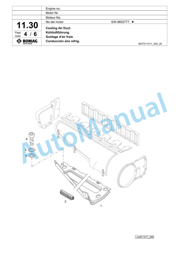 Bomag BW 6 S Tower Roller Spare Parts Catalogue 00818683 2 Bomag BW 6 S Tower Roller Spare Parts Catalogue 00818683-2