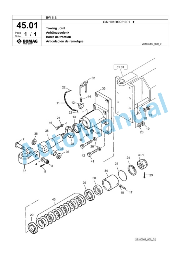 Bomag BW 6 S Tower Roller Spare Parts Catalogue 00818683 5 Bomag BW 6 S Tower Roller Spare Parts Catalogue 00818683-5