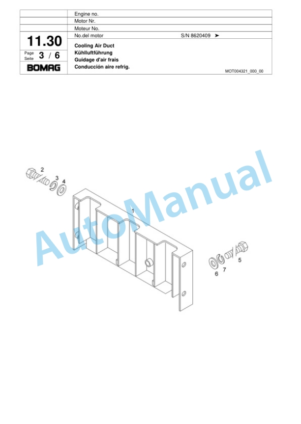 Bomag BW 6 Tower Roller Spare Parts Catalogue 00817554 2 Bomag BW 6 Tower Roller Spare Parts Catalogue 00817554-2