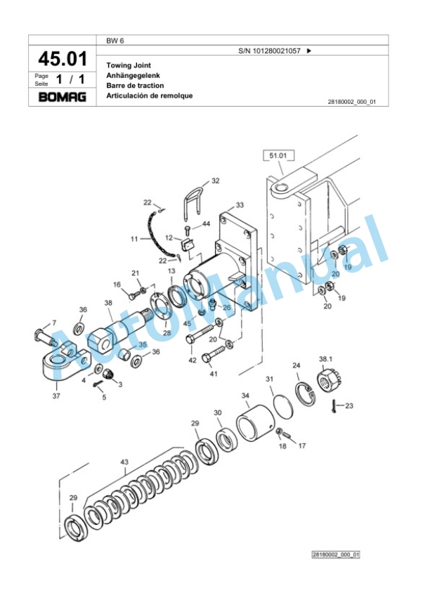 Bomag BW 6 Tower Roller Spare Parts Catalogue 00817955 4 Bomag BW 6 Tower Roller Spare Parts Catalogue 00817955-4
