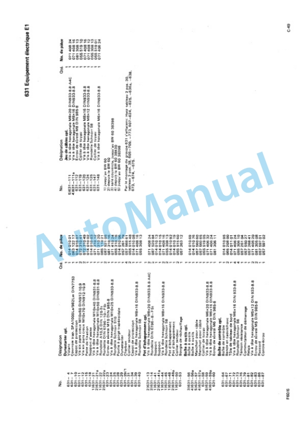 Bomag BW 60 S Double Vibratory Roller Spare Parts Catalogue 00810209 FR 5 Bomag BW 60 S Double Vibratory Roller Spare Parts Catalogue 00810209 FR-5