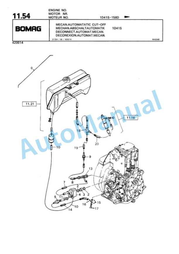 Bomag BW 65 H Double Vibratory Roller Spare Parts Catalogue 00810195 2 Bomag BW 65 H Double Vibratory Roller Spare Parts Catalogue 00810195-2