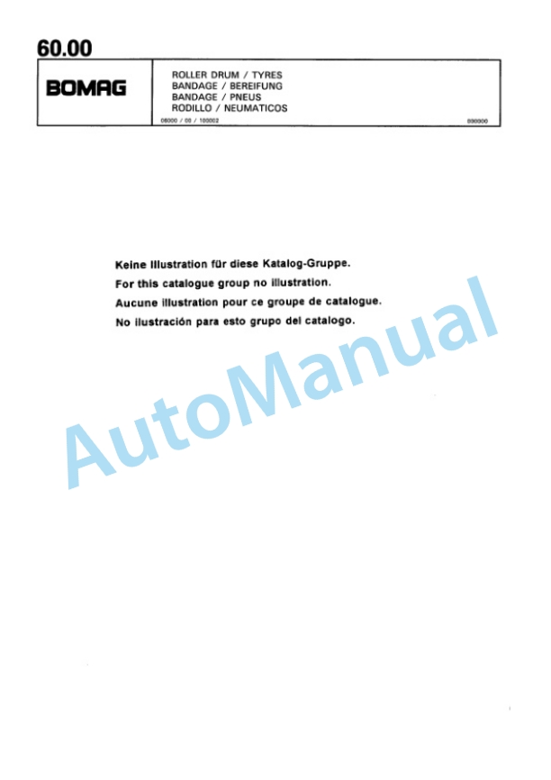 Bomag BW 65 H Double Vibratory Roller Spare Parts Catalogue 00810195 4 Bomag BW 65 H Double Vibratory Roller Spare Parts Catalogue 00810195-4