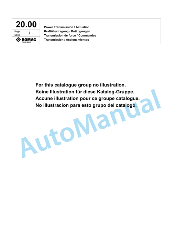 Bomag BW 65 H Double Vibratory Roller Spare Parts Catalogue 00818819 2 Bomag BW 65 H Double Vibratory Roller Spare Parts Catalogue 00818819-2