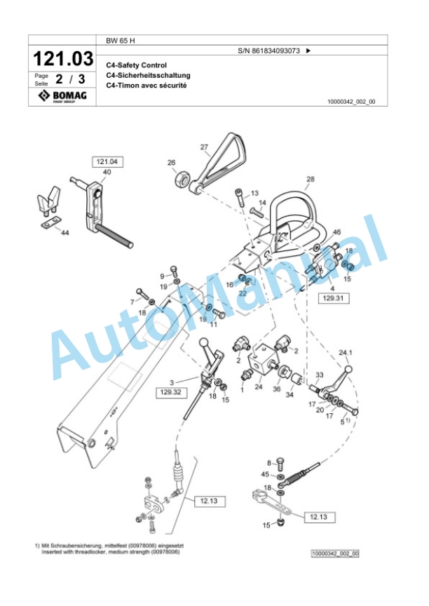 Bomag BW 65 H Double Vibratory Roller Spare Parts Catalogue 00824353 5 Bomag BW 65 H Double Vibratory Roller Spare Parts Catalogue 00824353-5