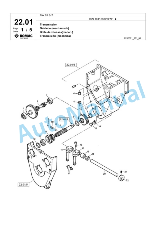Bomag BW 65 S-2 Double Vibratory Roller Spare Parts Catalogue 00818777 2 Bomag BW 65 S-2 Double Vibratory Roller Spare Parts Catalogue 00818777-2
