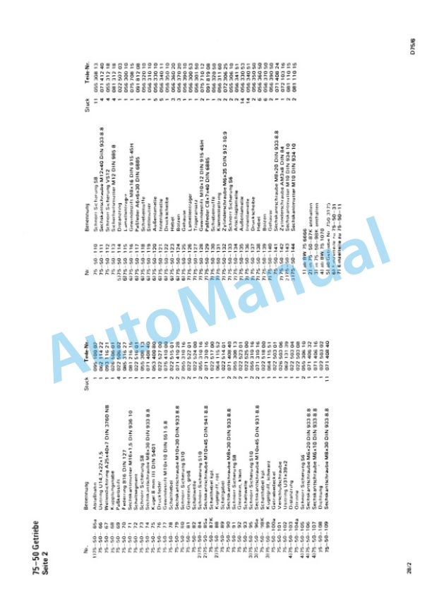 Bomag BW 75 Double Vibratory Roller Spare Parts Catalogue 00810400 GE 3 Bomag BW 75 Double Vibratory Roller Spare Parts Catalogue 00810400 GE-3