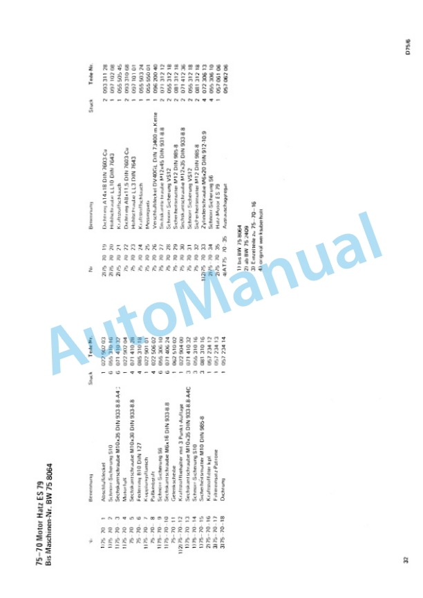 Bomag BW 75 Double Vibratory Roller Spare Parts Catalogue 00810400 GE 4 Bomag BW 75 Double Vibratory Roller Spare Parts Catalogue 00810400 GE-4