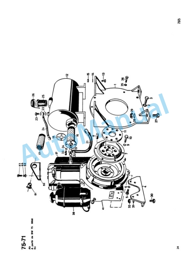 Bomag BW 75 Double Vibratory Roller Spare Parts Catalogue 00810400 GE 5 Bomag BW 75 Double Vibratory Roller Spare Parts Catalogue 00810400 GE-5