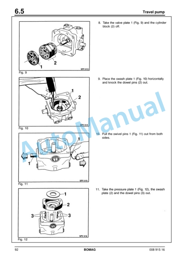 Bomag BW 75 H Double Vibratory Roller Service Manual 00891516 4 Bomag BW 75 H Double Vibratory Roller Service Manual 00891516 - Image 4