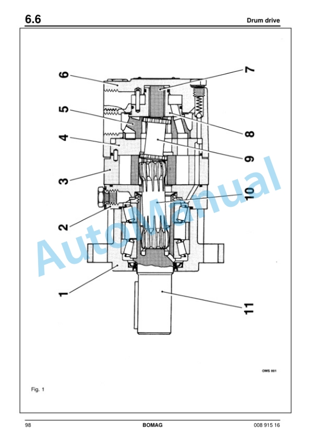 Bomag BW 75 H Double Vibratory Roller Service Manual 00891516 5 Bomag BW 75 H Double Vibratory Roller Service Manual 00891516 - Image 5