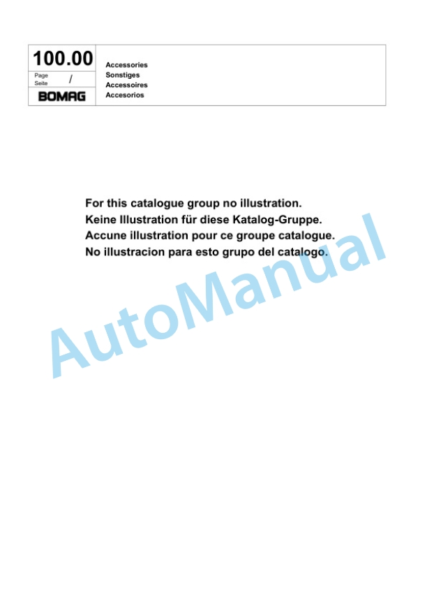 Bomag BW 75 S-2 Double Vibratory Roller Spare Parts Catalogue 00817565 5 Bomag BW 75 S-2 Double Vibratory Roller Spare Parts Catalogue 00817565-5