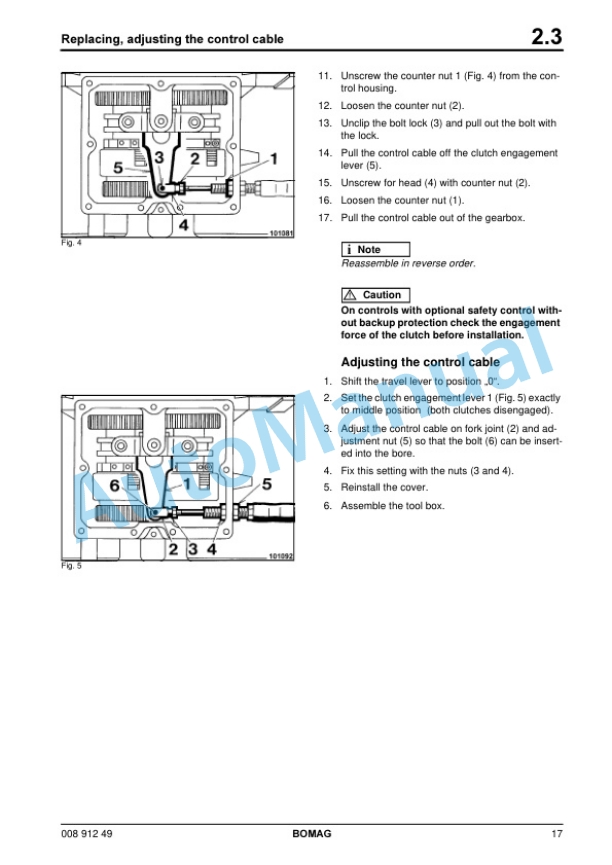 Bomag BW 75 S-2 Double Vibtatory Roller Repair Instructions 00891249 3 Bomag BW 75 S-2 Double Vibtatory Roller Repair Instructions 00891249 - Image 3