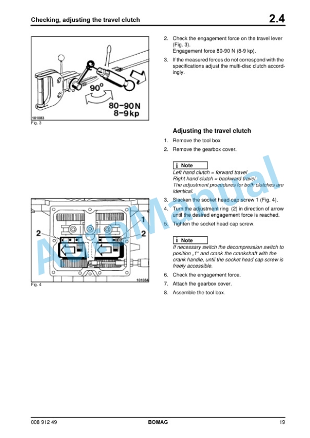 Bomag BW 75 S-2 Double Vibtatory Roller Repair Instructions 00891249 4 Bomag BW 75 S-2 Double Vibtatory Roller Repair Instructions 00891249 - Image 4