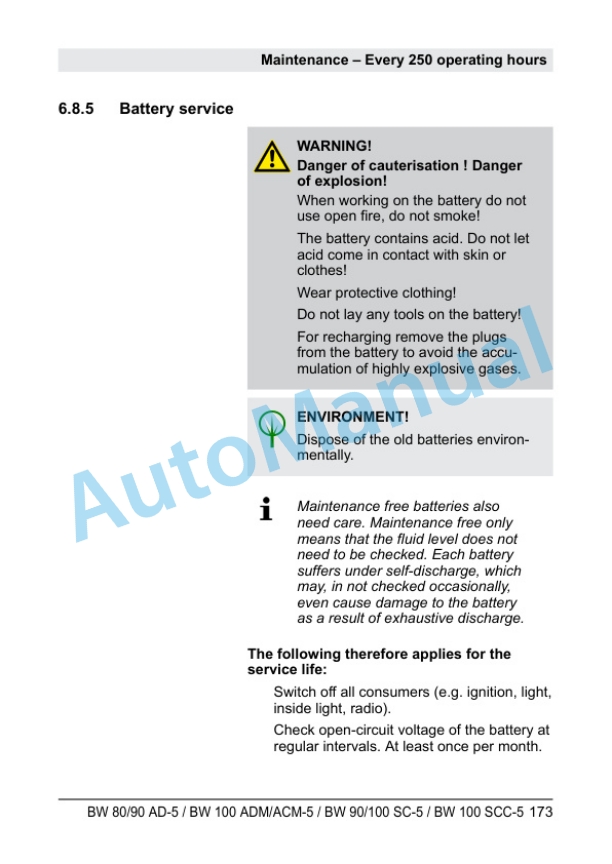 Bomag BW 80 AD-5 to BW 100 SCC-5 Tandem Vibratory Roller Operating and Maintenance Instructions 00806701 2017 5 Bomag BW 80 AD-5 to BW 100 SCC-5 Tandem Vibratory Roller Operating and Maintenance Instructions 00806701 2017 - Image 5