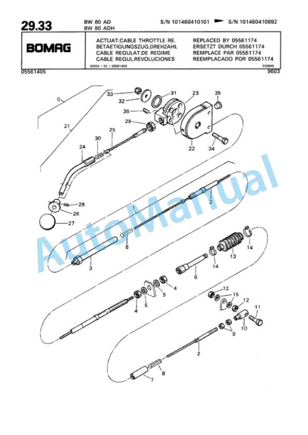 Bomag BW 80 AD, BW 80 ADH Tandem Vibratory Roller Spare Parts Catalogue 00810180 2 Bomag BW 80 AD, BW 80 ADH Tandem Vibratory Roller Spare Parts Catalogue 00810180-2