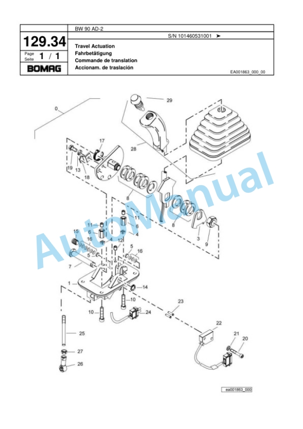 Bomag BW 90 AD-2 Tandem Vibratory Roller Spare Parts Catalogue 00818041 4 Bomag BW 90 AD-2 Tandem Vibratory Roller Spare Parts Catalogue 00818041-4
