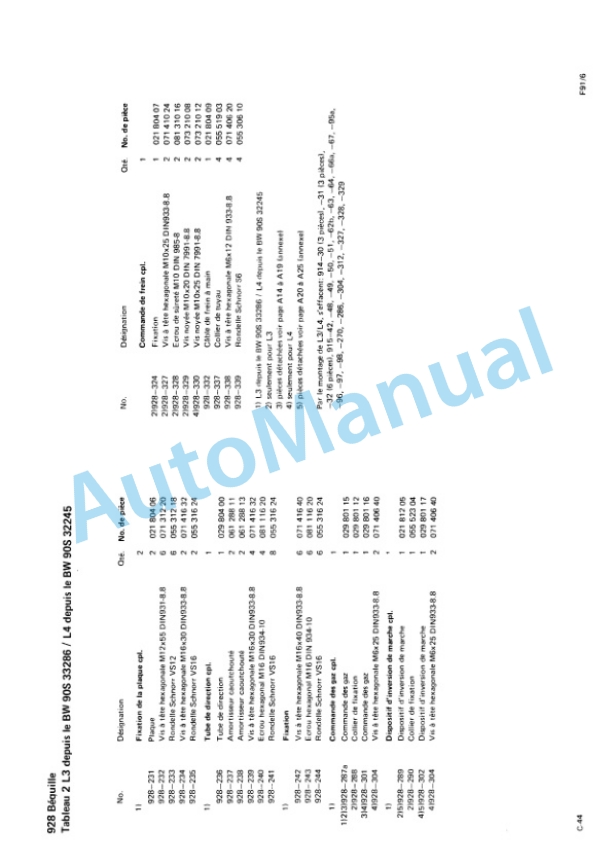 Bomag BW 90 S Double Vibratory Roller Spare Parts Catalogue 00810809 FR 2 Bomag BW 90 S Double Vibratory Roller Spare Parts Catalogue 00810809 FR-2