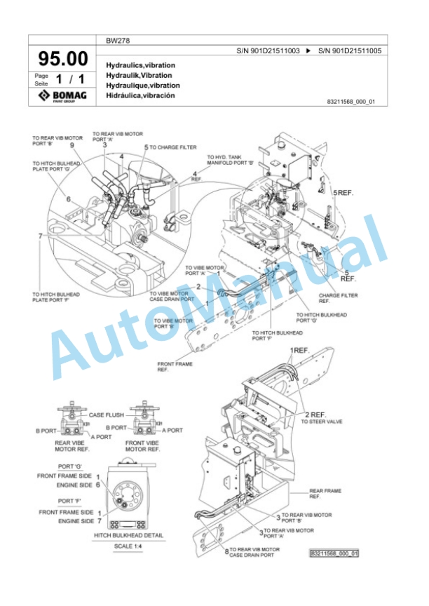 Bomag BW278 Tandem Vibratory Roller Spare Parts Catalogue 00818929 3 Bomag BW278 Tandem Vibratory Roller Spare Parts Catalogue 00818929-3