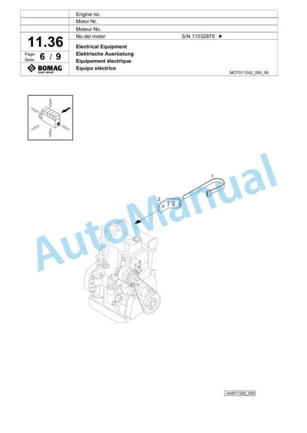 Bomag BW5AS Steel Wheel Roller Spare Parts Catalogue 00818993 2 Bomag BW5AS Steel Wheel Roller Spare Parts Catalogue 00818993-2